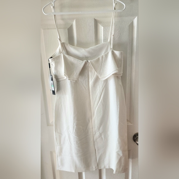 White Lined Cocktail Karl Lagerfeld Dress, size 8, Bridal Bride Bachelorette - Picture 5 of 5